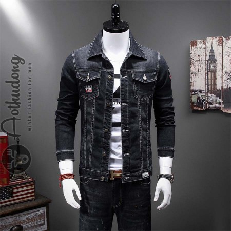 phối áo khoác denim