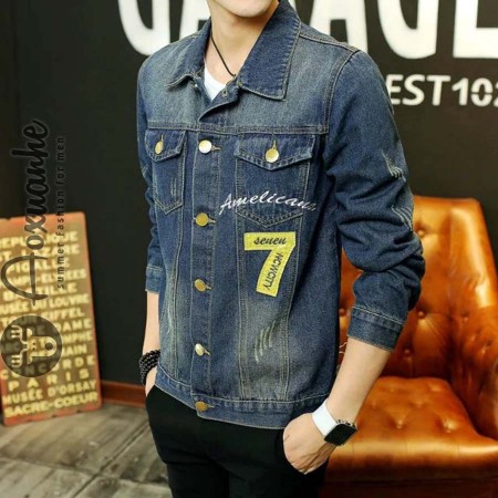 phối áo khoác denim